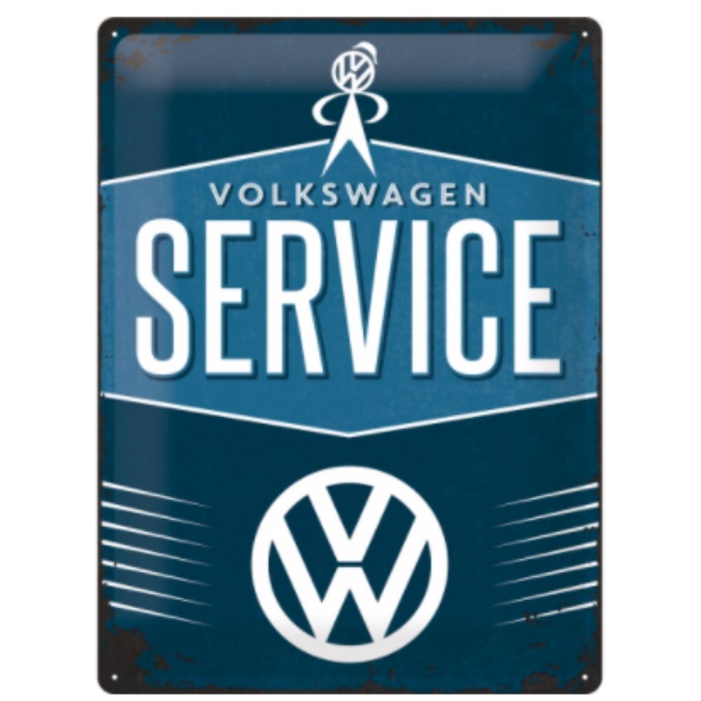 VW Service Metal Sign