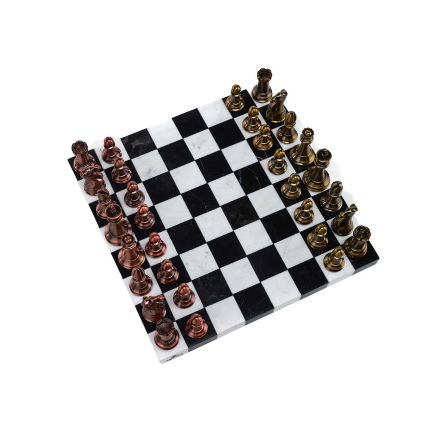 Chess Marble Board With Resin Pieces