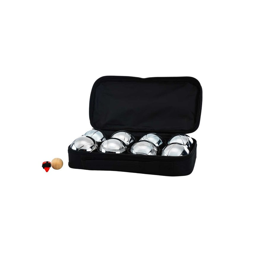 Deluxe 8 Metal Bowls Bocce / Petanque Game Set