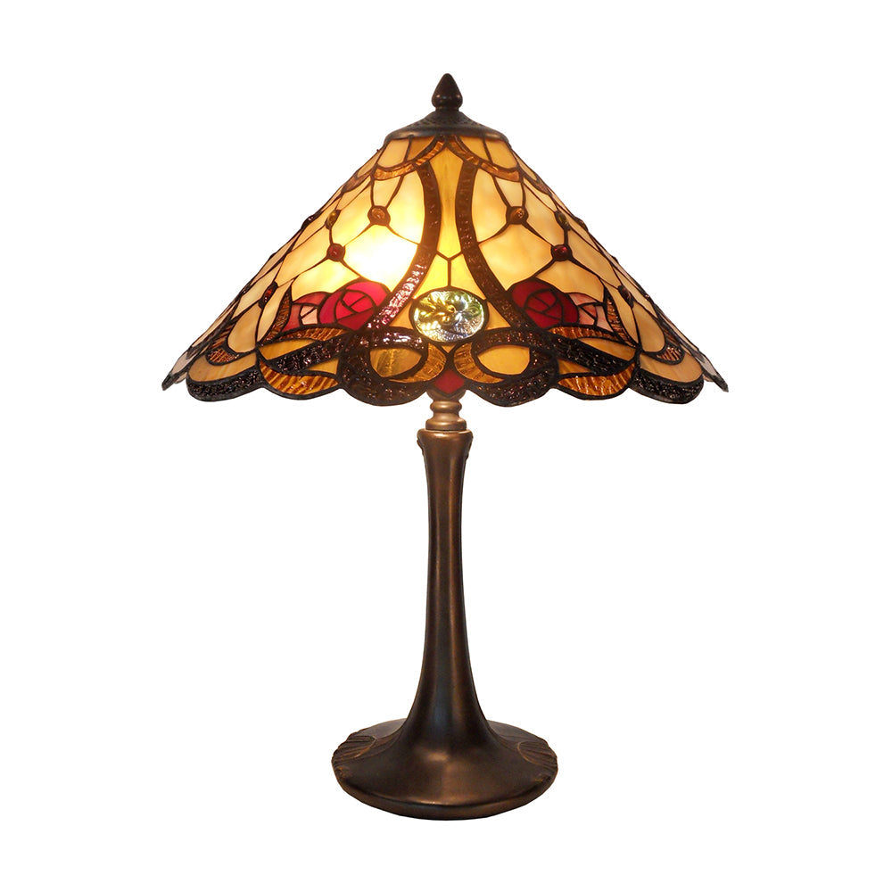 Zander Tiffany Style Table Lamp - Multi