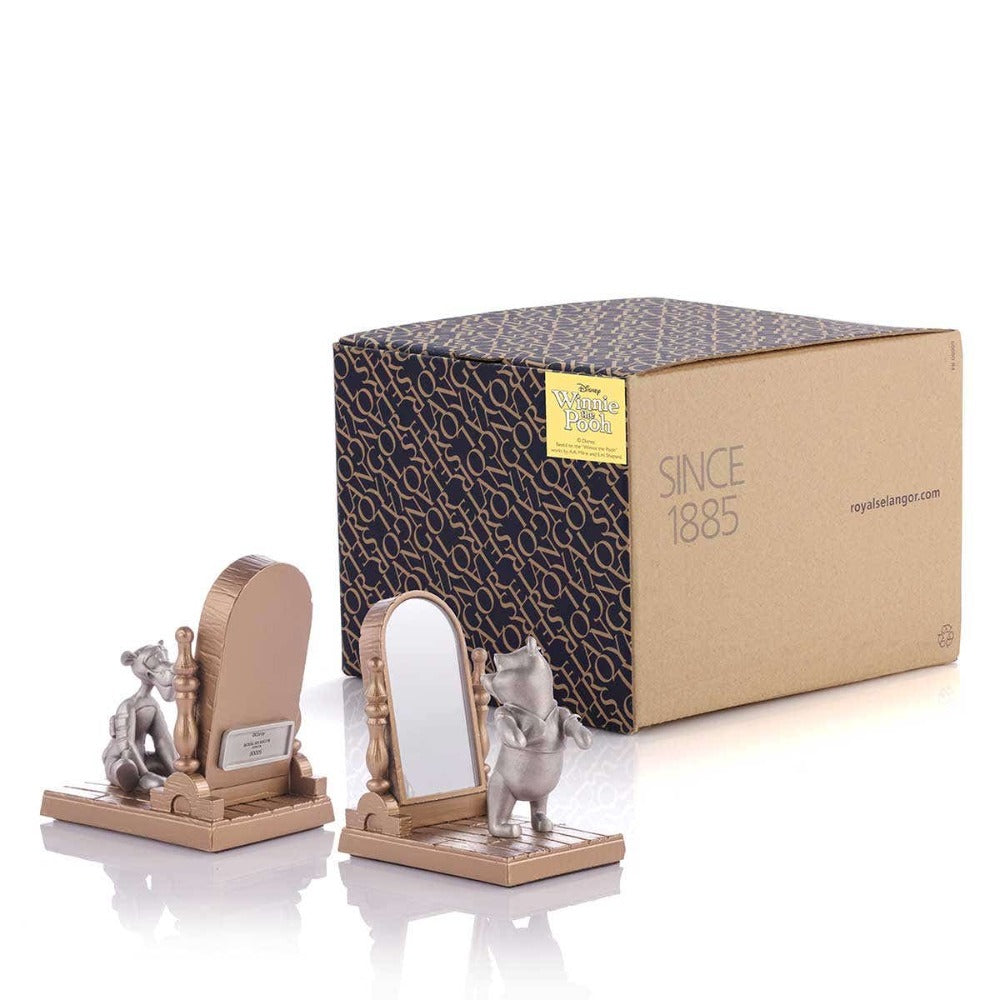 Royal Selangor Winnie Pooh & Tigger Pewter Bookend Pair