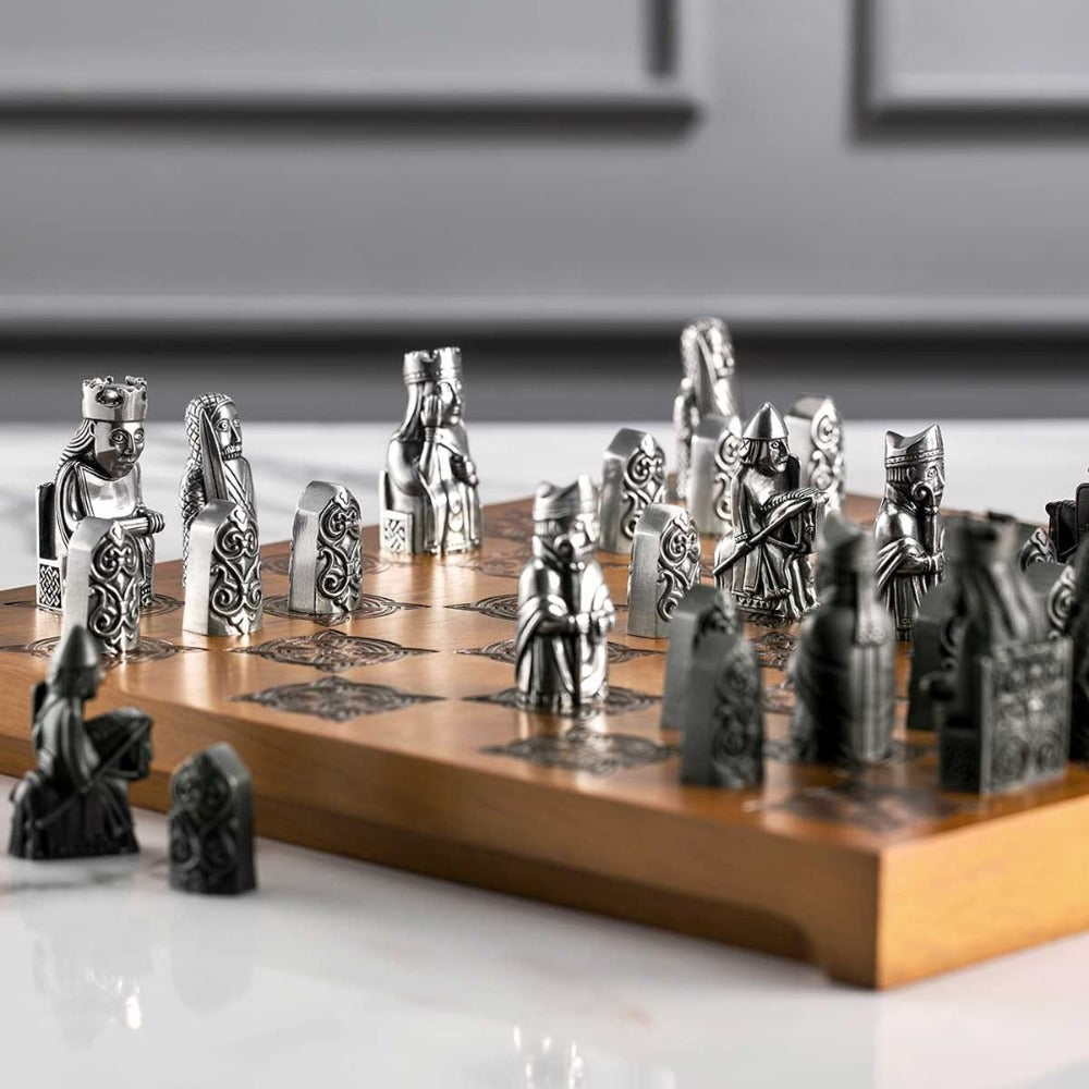 Royal Selangor British Museum Lewis Pewter Chess Set