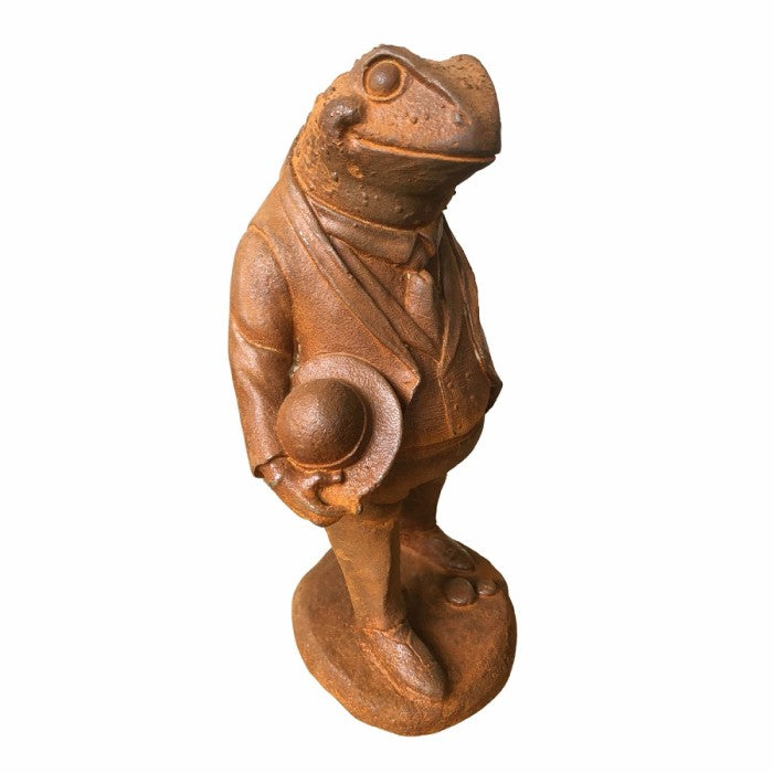 Outdoor Cast Iron Frog Statue (Available in 2 Sizes)