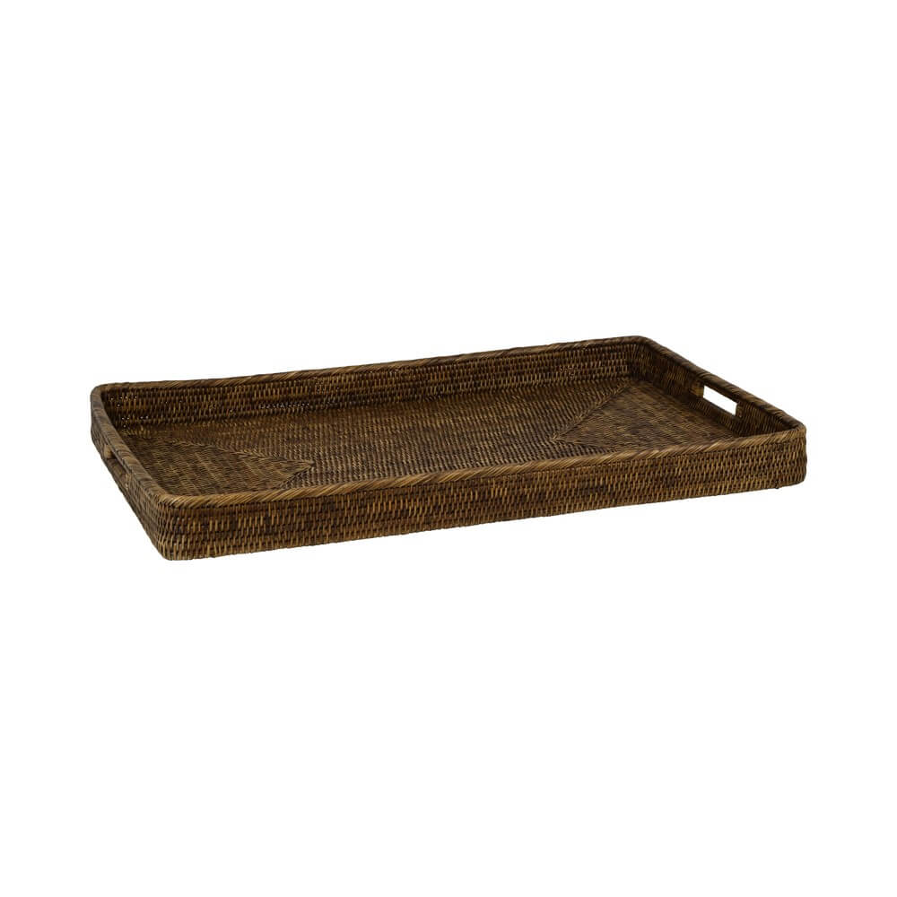 Rattan Plantation Serving Tray - Rectangle (Available in 3 Sizes)