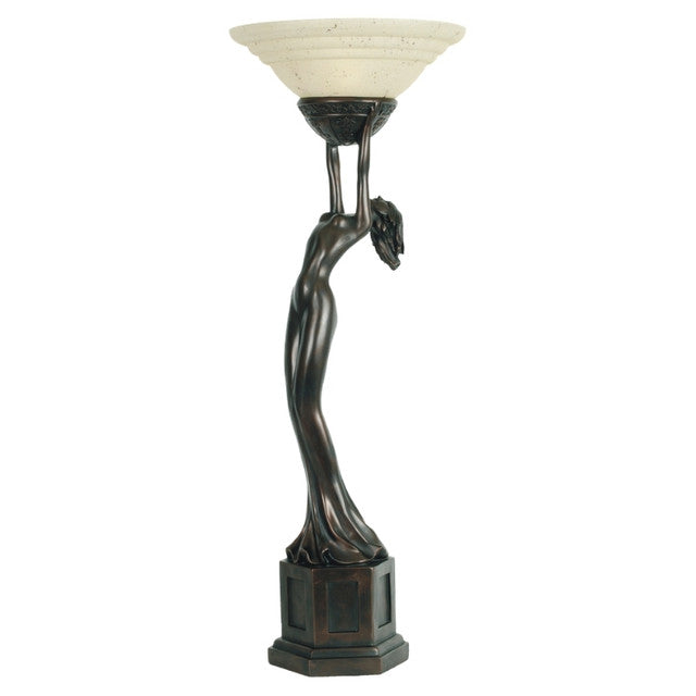 Lady On Pedestal Table Floor Lamp (Available In 2 Sizes)