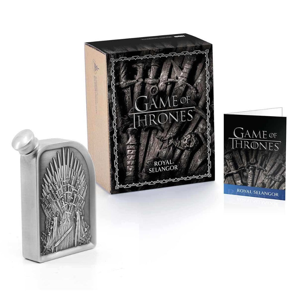 Royal Selangor Game of Thrones Iron Throne Pewter Hip Flask 150ML