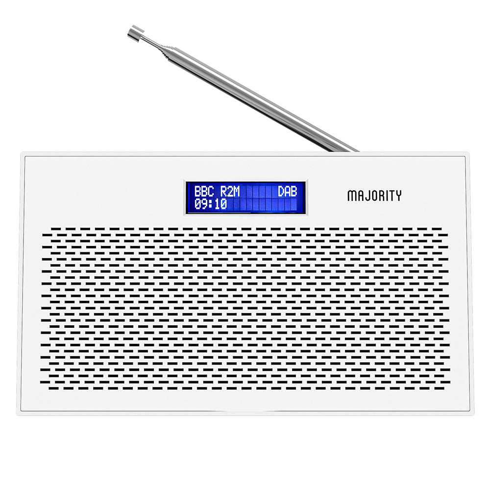 Majority Histon Compact DAB & FM Radio - White