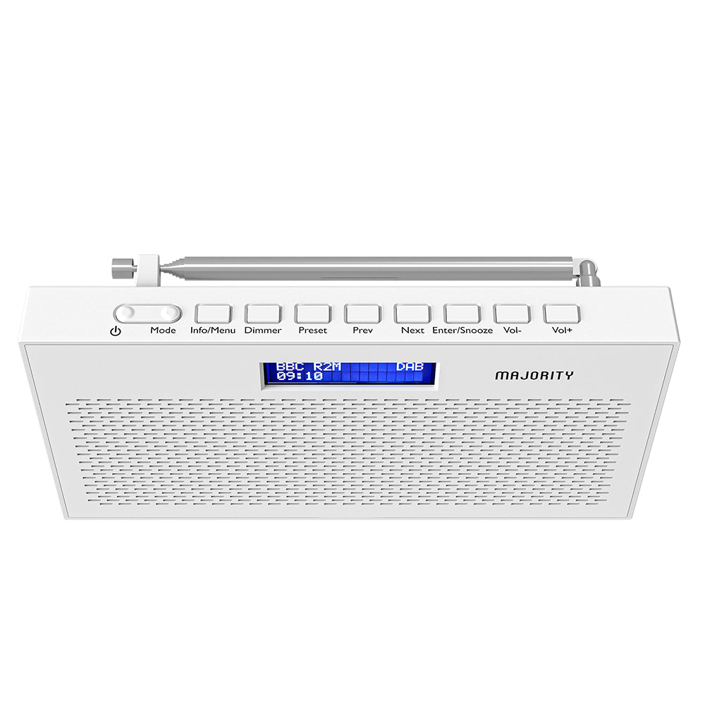 Majority Histon Compact DAB & FM Radio - White