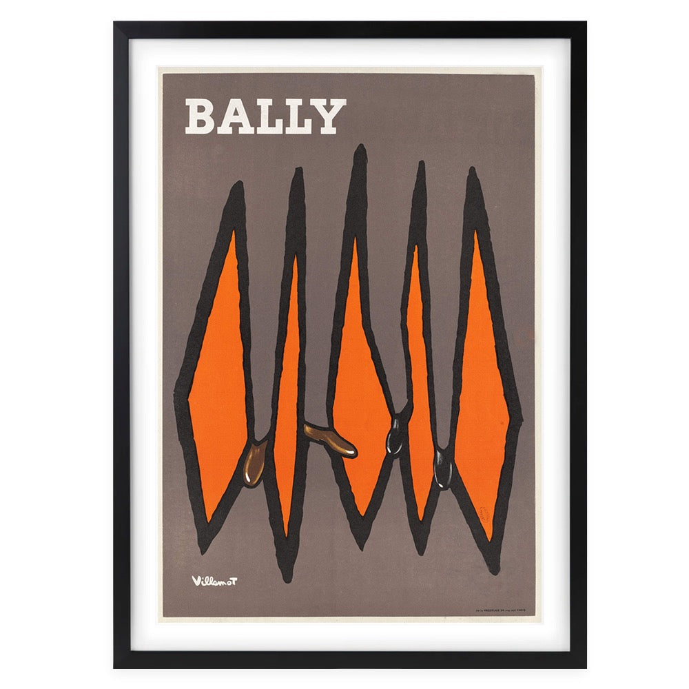 Bally 4 Large 105cm x 81cm Framed A1 Art Print