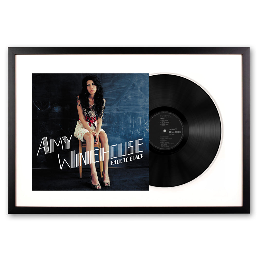 Amy Winehouse Back to Black Framed Vinyl Album Art