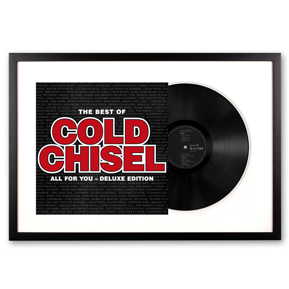 Cold Chisel the Best of Cold Chisel Framed Vinyl Album Art