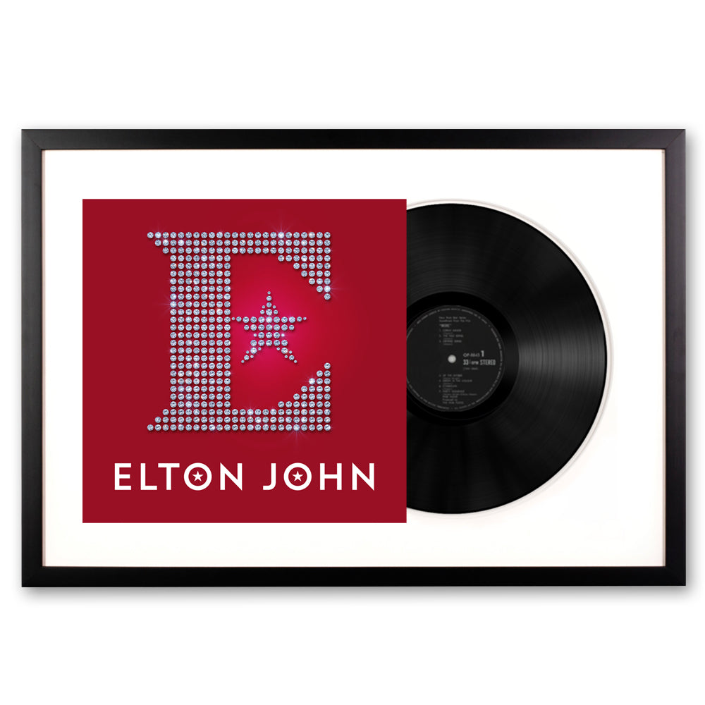 Elton John - Diamonds - Framed Vinyl Album Art