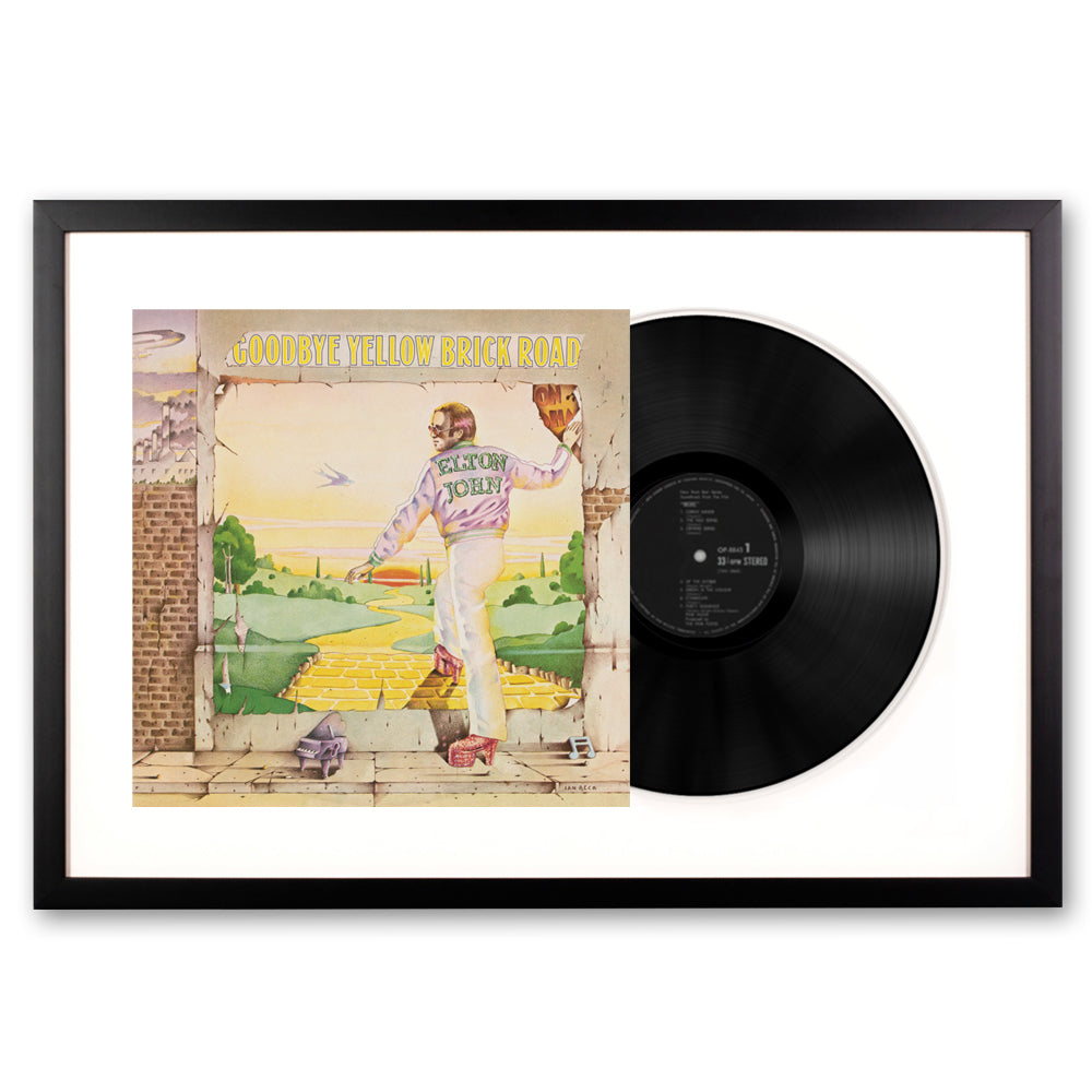 Elton John Goodbye Yellow Brick Road - Framed Vinyl Album Art