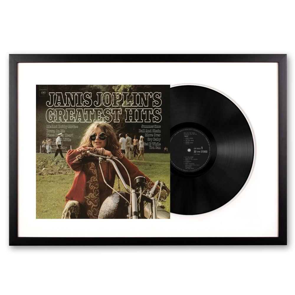 Janis Joplin's Greatest Hits Framed Vinyl Album Art