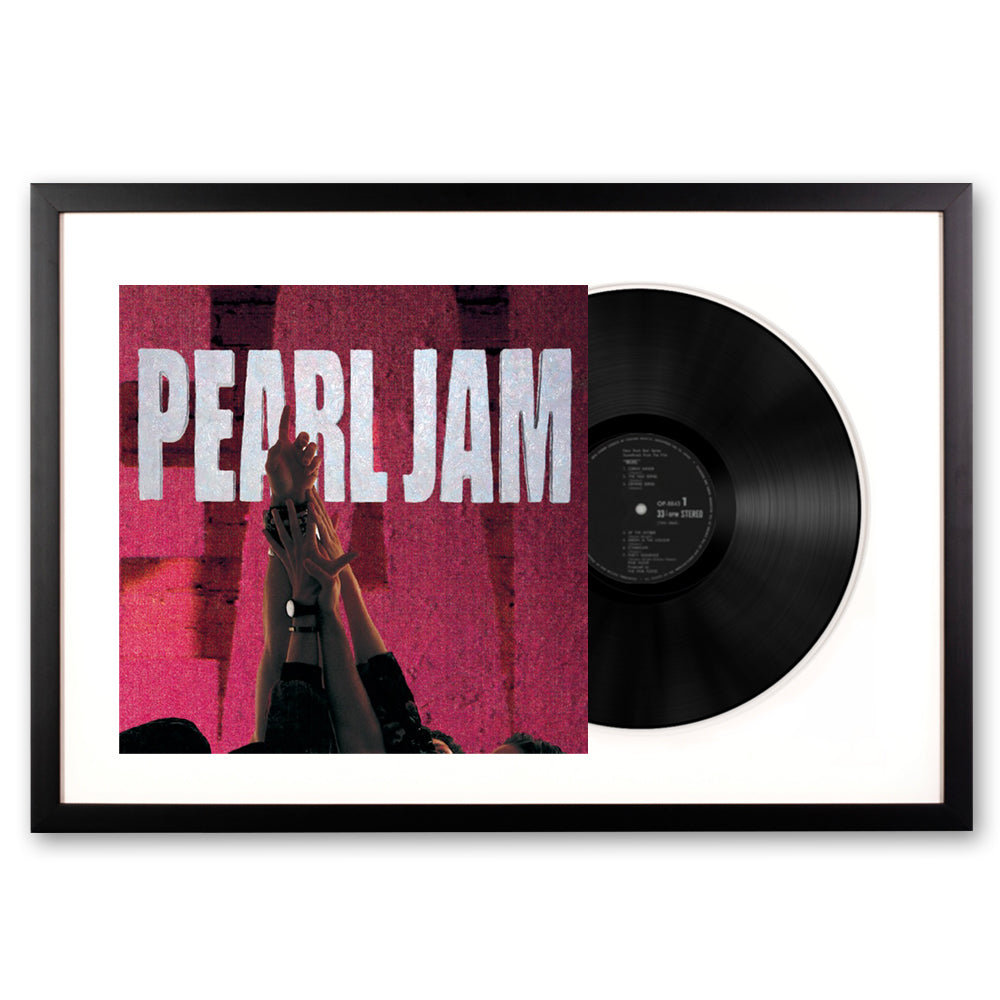 Pearl Jam Ten Framed Vinyl Album Art