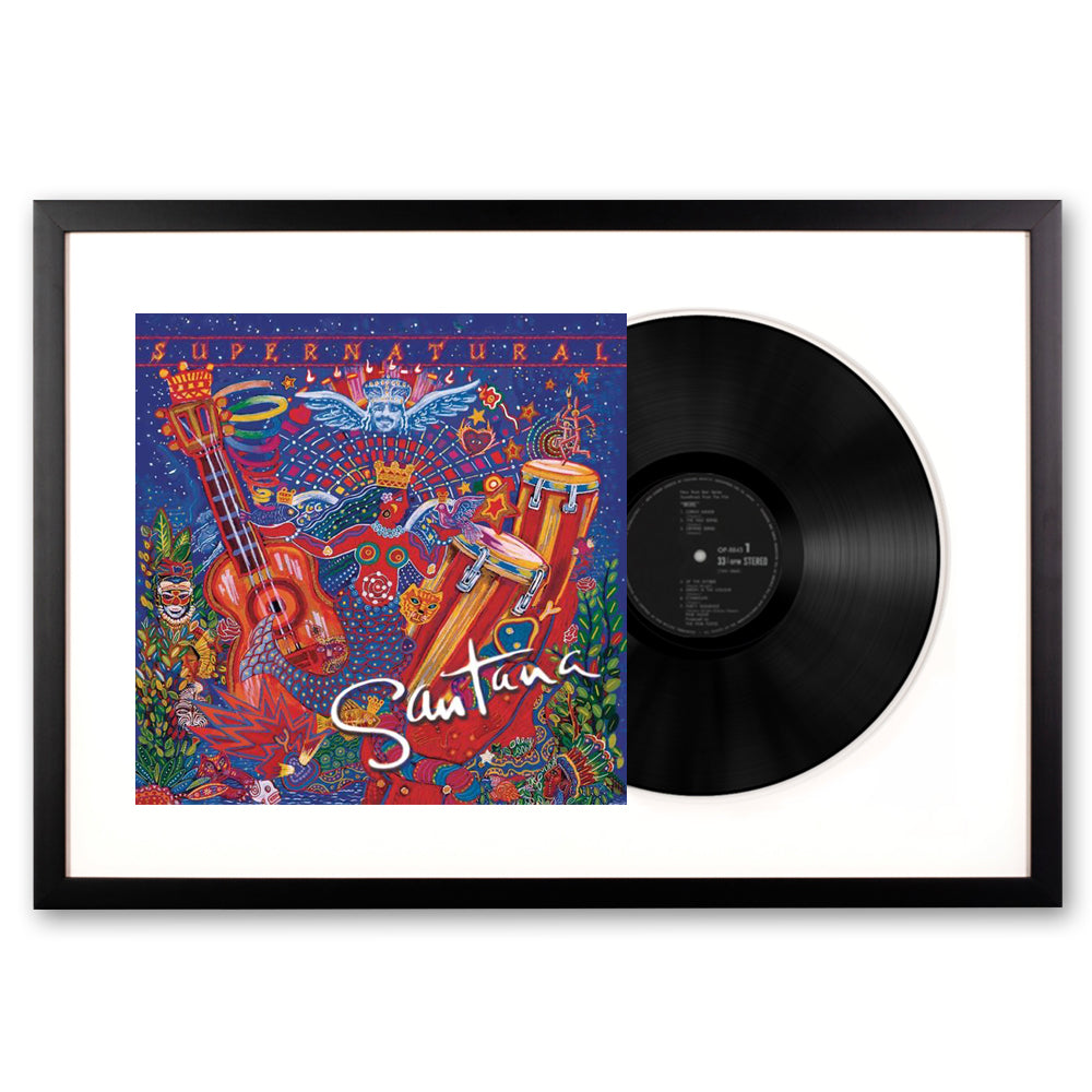 Santana Supernatural Framed Vinyl Album Art