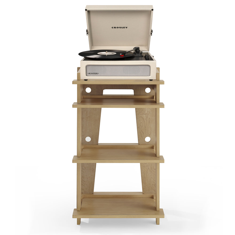 Crosley Voyager Bluetooth Portable Turntable + Crosley SOHO Stand - Dune BUNDLE