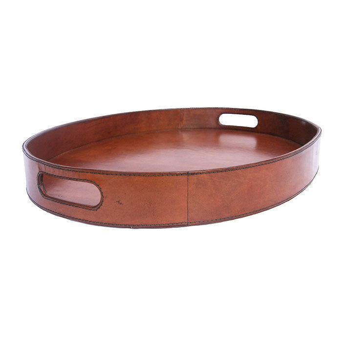 Oval Decorative Leather Tray (Available in 4 Colors)