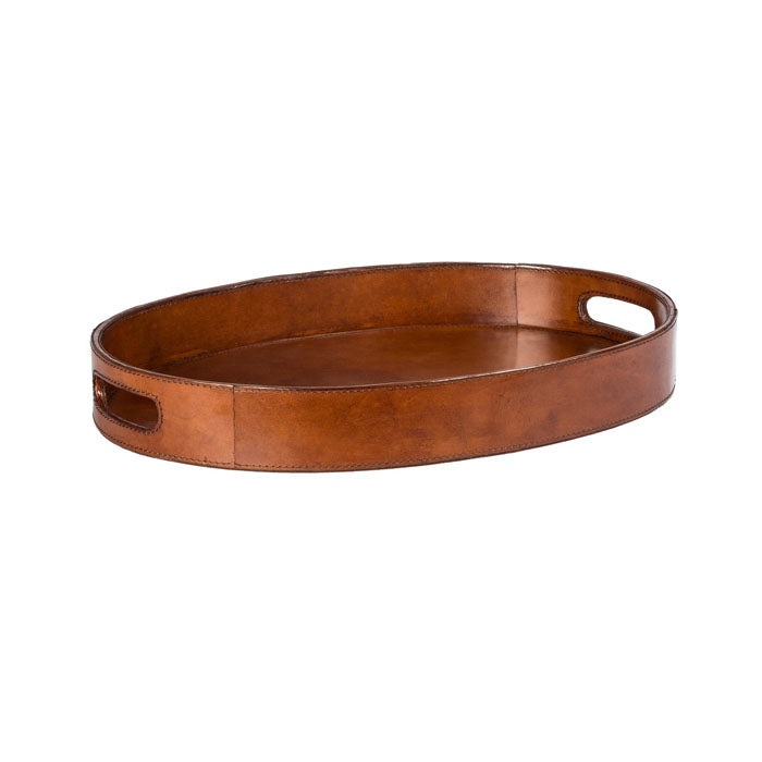 Oval Decorative Leather Tray (Available in 4 Colors)