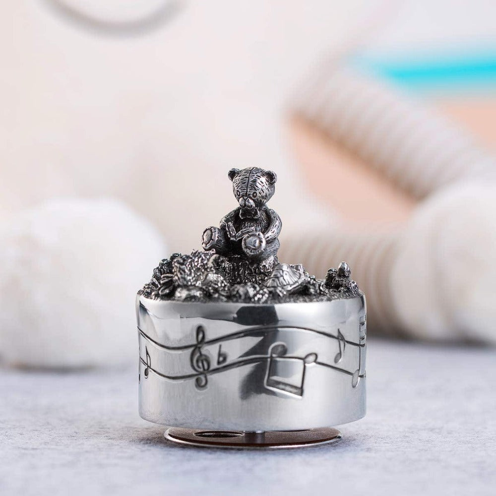 Royal Selangor Teddy Bear Friends Pewter Music Carousel