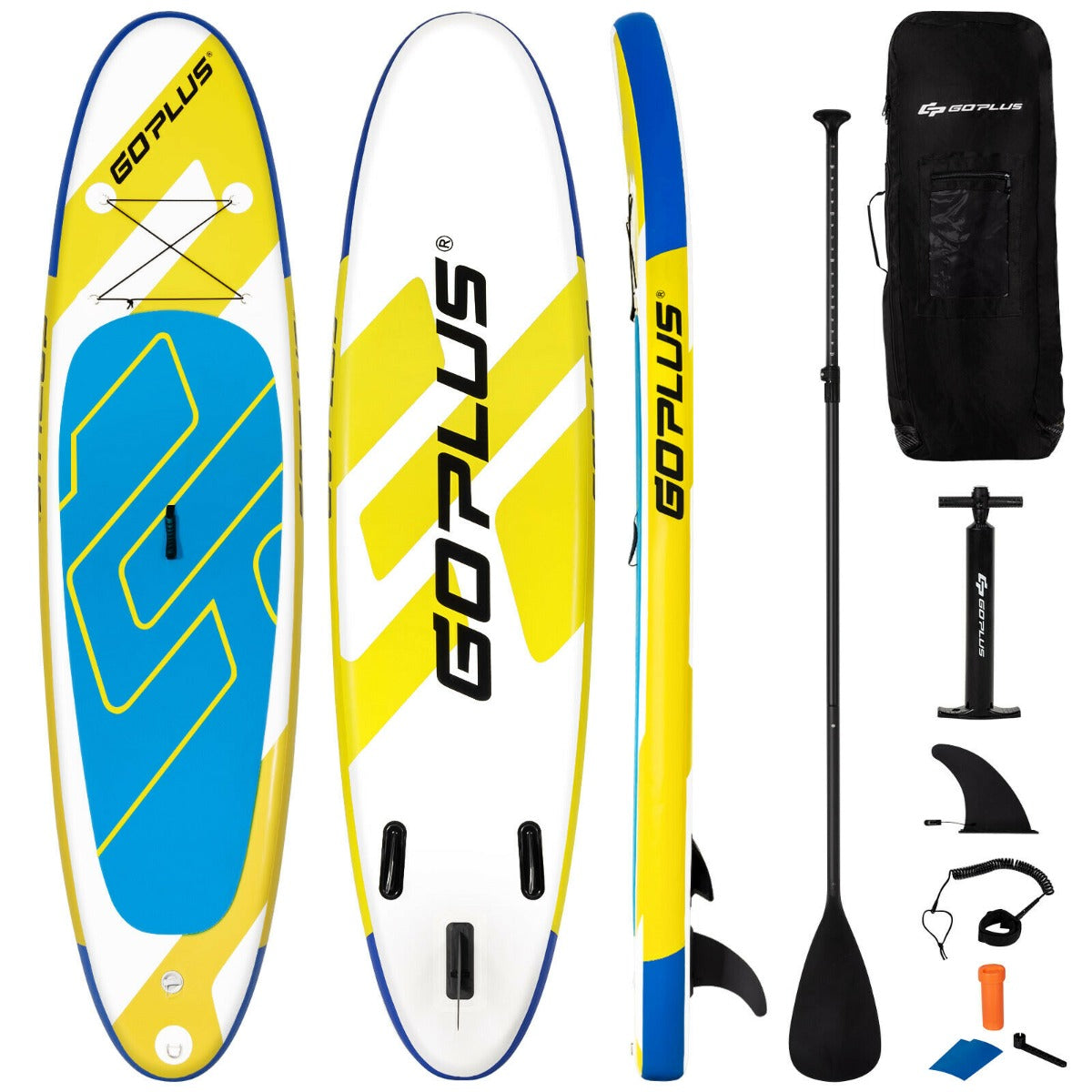 Lightweight 15 cm Thick Stand Up Paddle with Adjustable Paddle for All Skill Levels