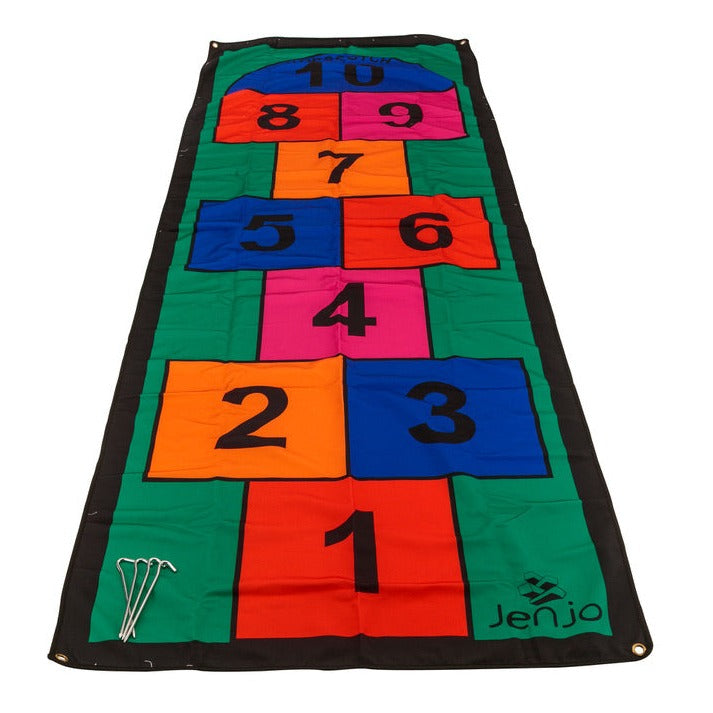 Colourful 3m Length Hopscotch Mat w/ Pegs