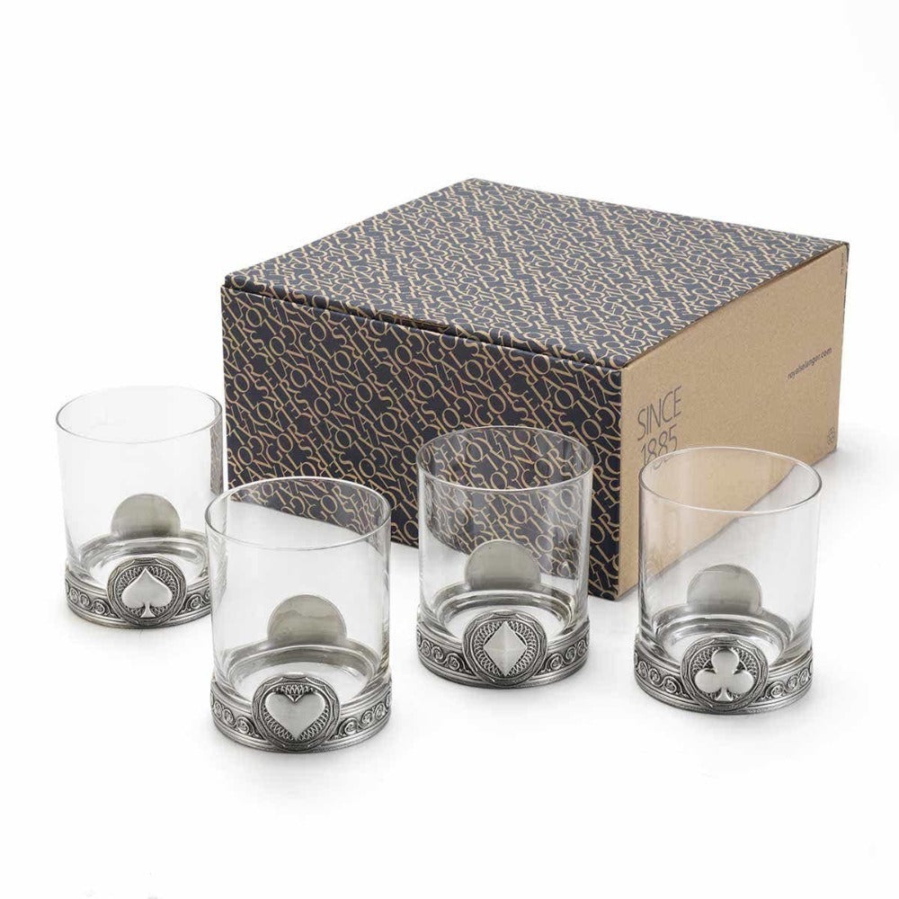 Royal Selangor Pewter Ace 4 Pcs Tumbler Set